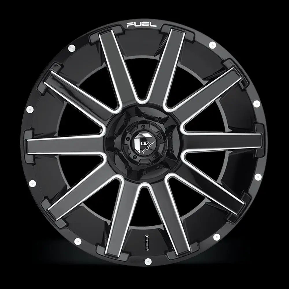 Felg D615 Contra Gloss Black Milled Fuel 20x10 Et-18 5x139.7 / 5x150