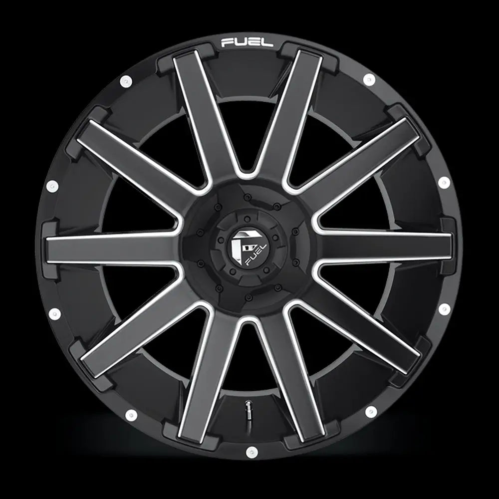 Felg D616 Contra Matte Black Milled Fuel 18x9 Et-12 6x139.7 / 6x135