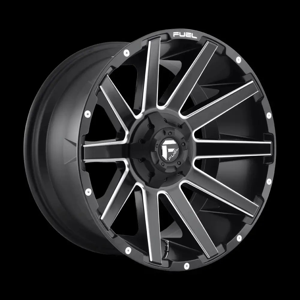 Felg D616 Contra Matte Black Milled Fuel 18x9 Et1 6x139.7 / 6x135