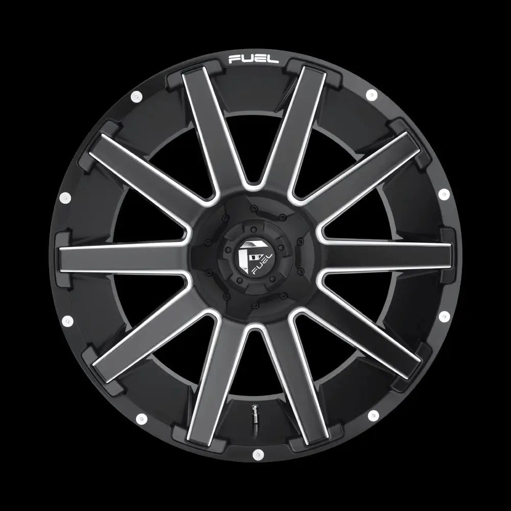 Felg D616 Contra Matte Black Milled Fuel 18x9 Et1 6x139.7 / 6x135