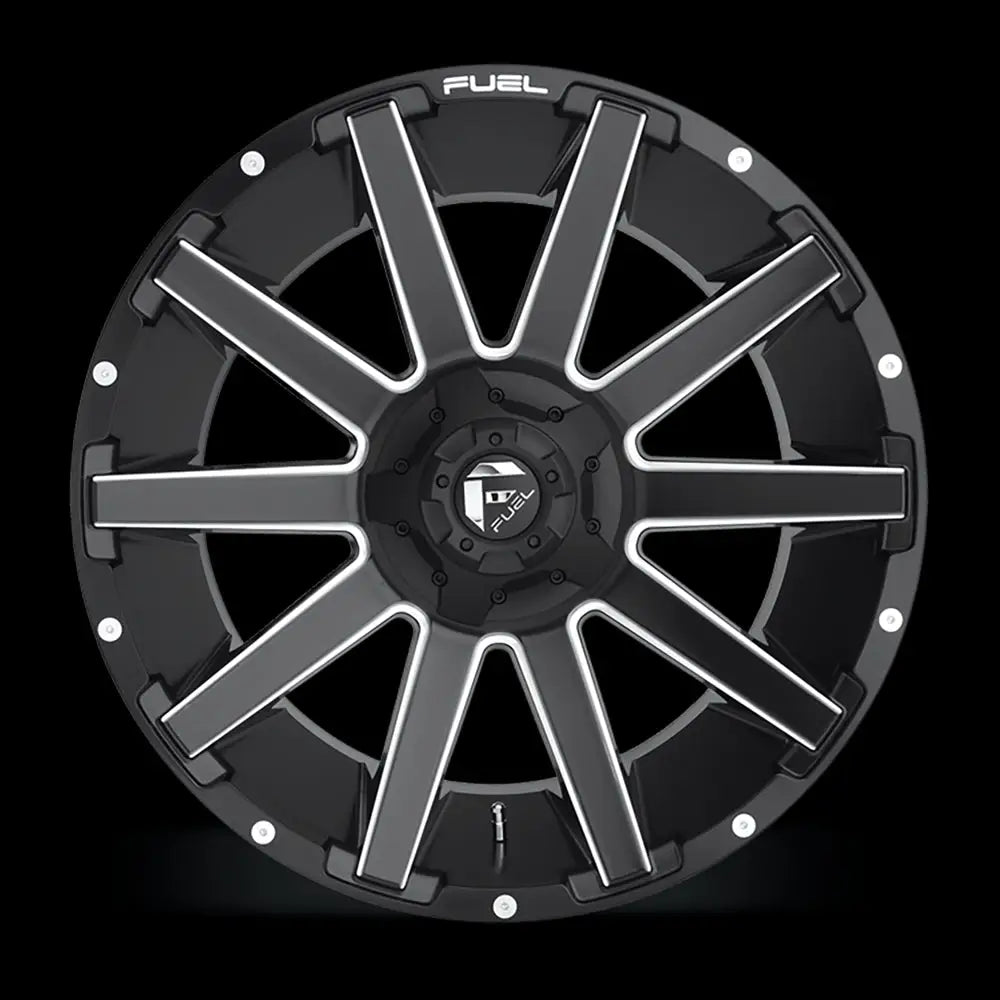 Felg D616 Contra Matte Black Milled Fuel 20x10 Et-18 5x127 / 5x114.3