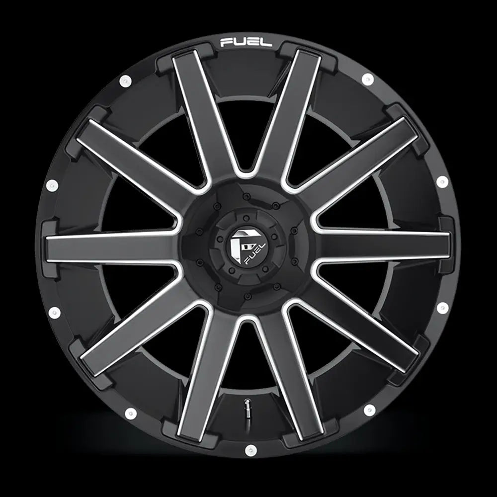 Felg D616 Contra Matte Black Milled Fuel 20x9 Et1 5x139.7 / 5x150