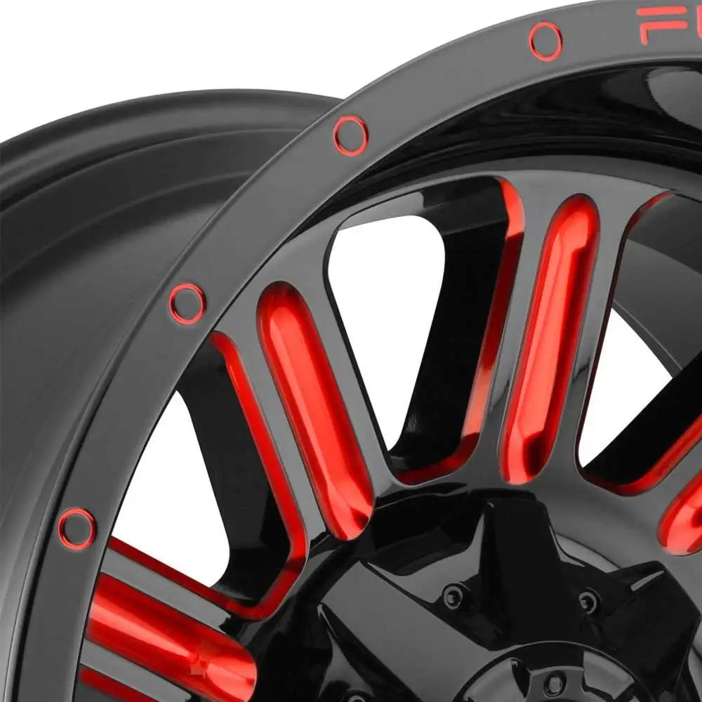 Felg D621 Hardline Gloss Black Red Tinted Clear Fuel 20x9 Et20 5x127 / 5x139.7