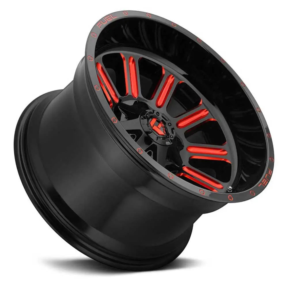 Felg D621 Hardline Gloss Black Red Tinted Clear Fuel 20x9 Et20 5x127 / 5x139.7