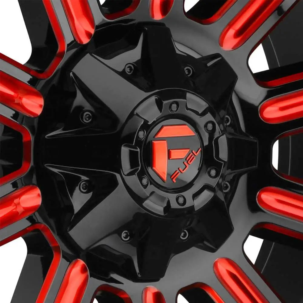 Felg D621 Hardline Gloss Black Red Tinted Clear Fuel 20x9 Et20 5x127 / 5x139.7