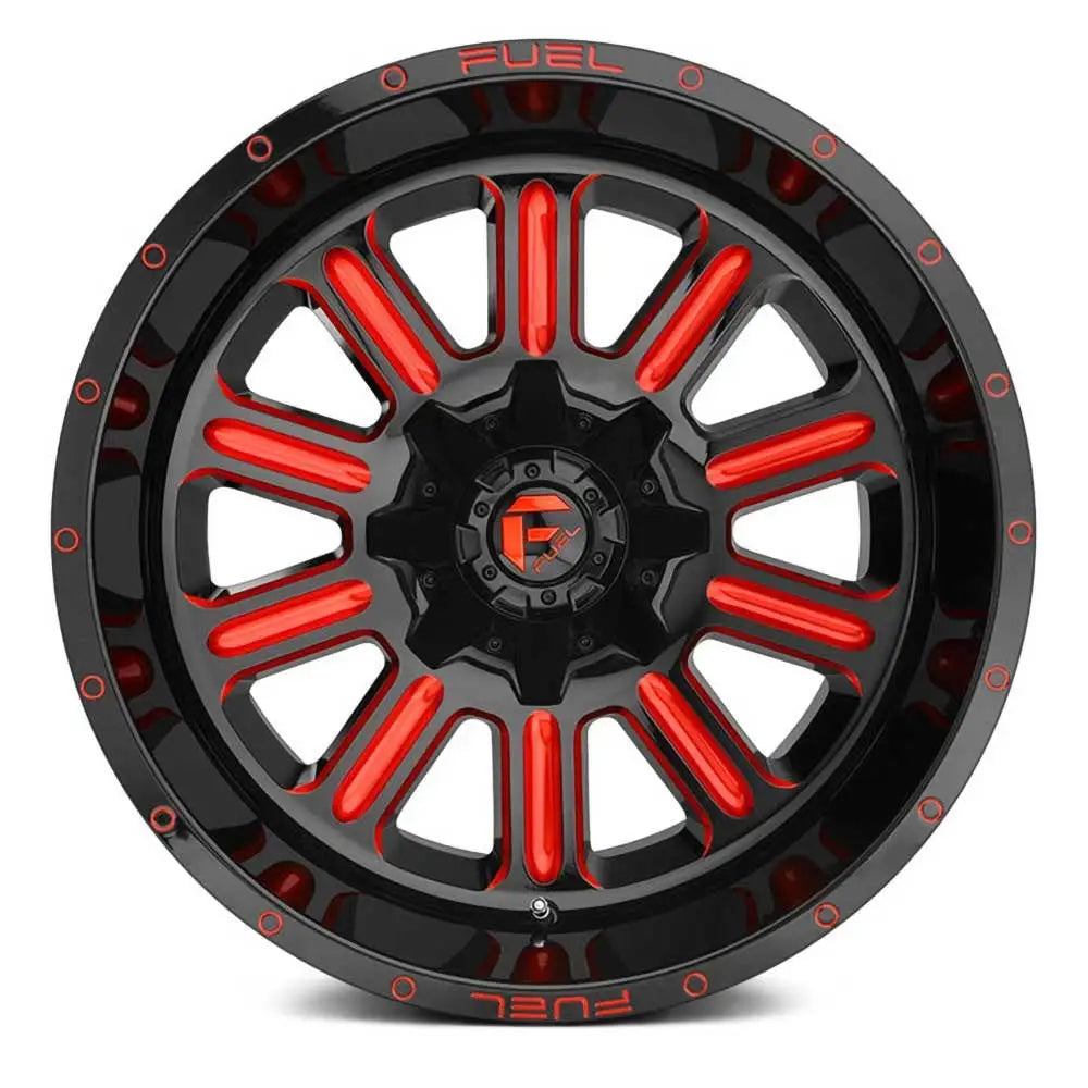 Felg D621 Hardline Gloss Black Red Tinted Clear Fuel 20x9 Et20 5x127 / 5x139.7