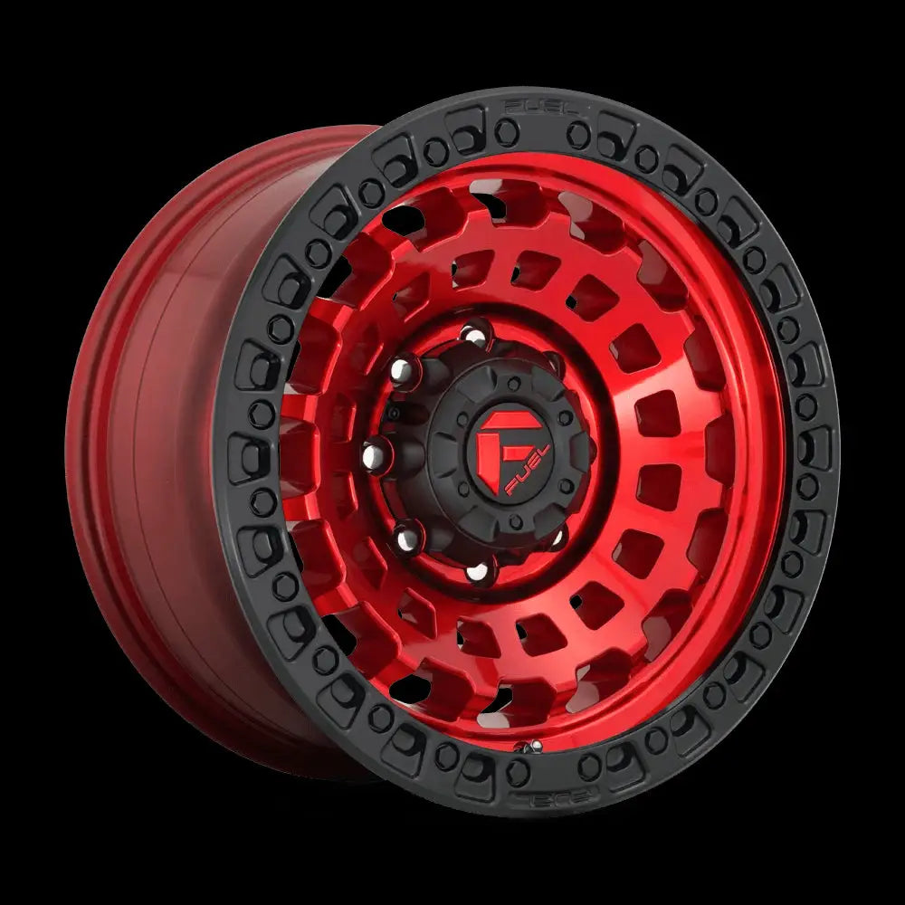 Felg D632 Zephyr Candy Red Black Bead Ring Fuel 17x9 Et-12 5x127