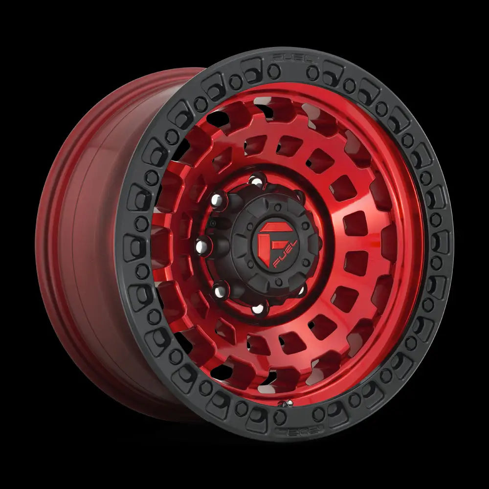 Felg D632 Zephyr Candy Red Black Bead Ring Fuel 18x9 Et1 5x127