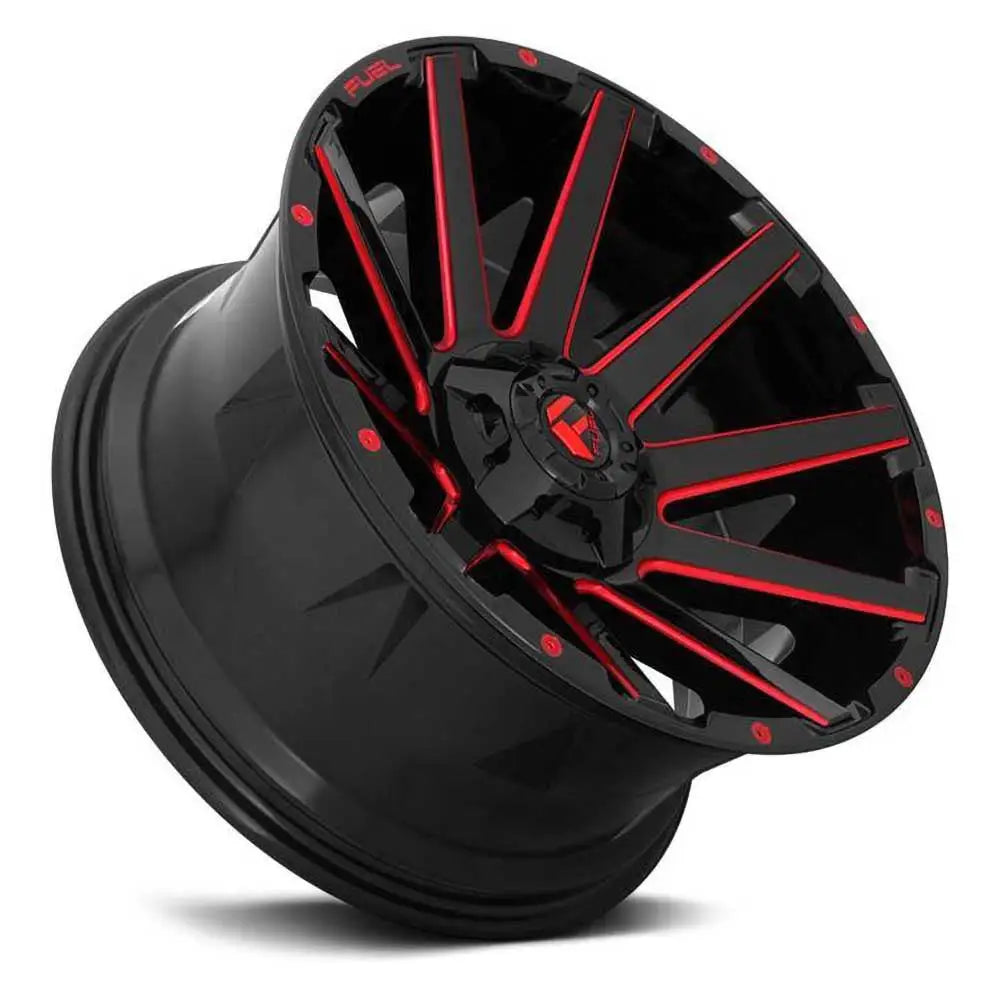 Felg D643 Contra Gloss Black/candy Red Fuel 22x10 Et-19 6x139.7 / 6x135 - 2