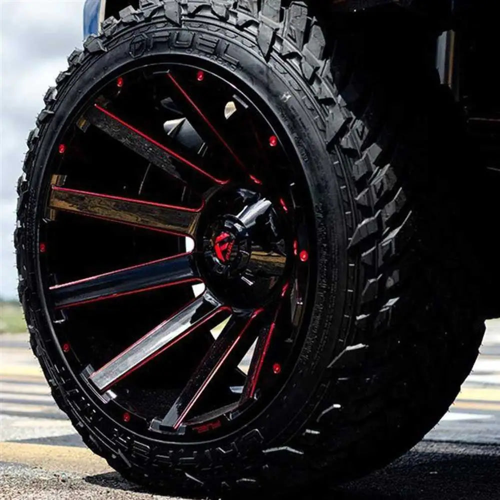 Felg D643 Contra Gloss Black/candy Red Fuel 22x10 Et-19 6x139.7 / 6x135 - 8