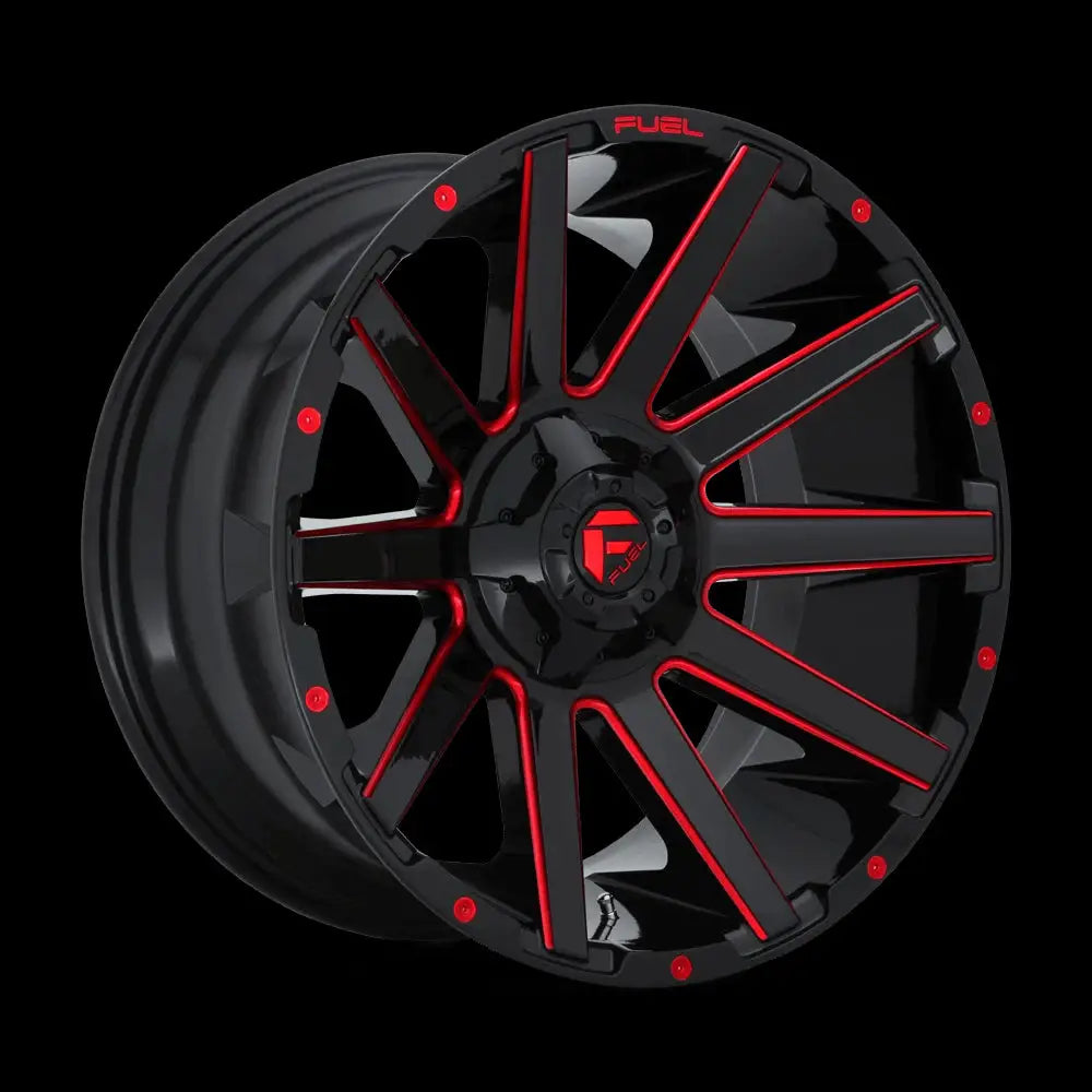 Felg D643 Contra Gloss Black Red Tinted Clear Fuel 18x9 Et-12 6x139.7 / 6x135 - 1