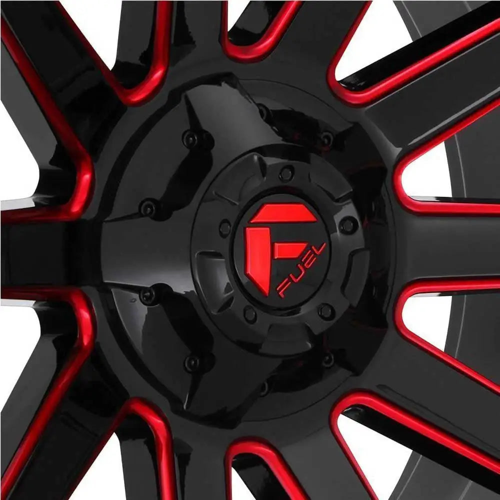 Felg D643 Contra Gloss Black/red Tinted Clear Fuel 20x10 Et-18 5x139.7 / 5x150 - 4