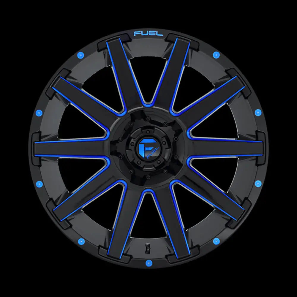 Felg D644 Contra Gloss Black Blue Tinted Clear Fuel 18x9 Et-12 6x139.7 / 6x135 - 3