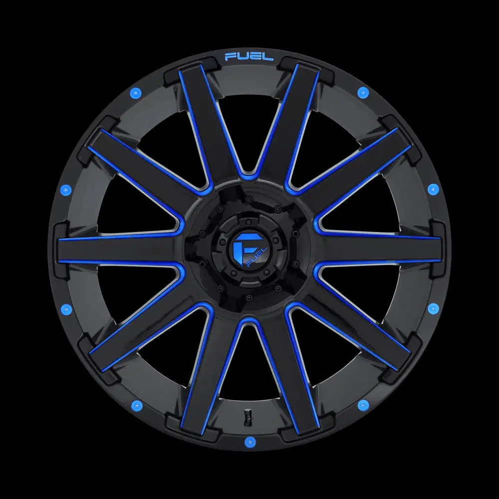 Felg D644 Contra Gloss Black Blue Tinted Clear Fuel 18x9 Et1 6x139.7 / 6x135 - 3