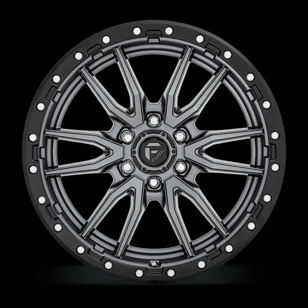 Felg D680 Rebel 6 Matte Gun Metal/black Ring Fuel 20x9 Et1 5x127 - 3