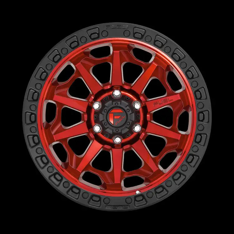 Felg D695 Covert Candy Red Black Bead Ring Fuel 17x9 Et1 8x165.1