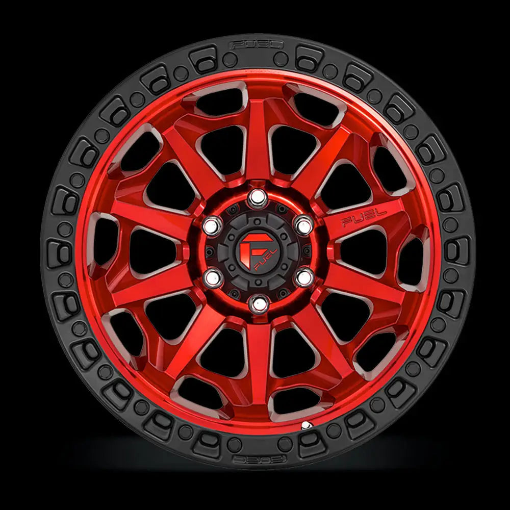 Felg D695 Covert Candy Red Black Bead Ring Fuel 18x9 Et-12 5x127