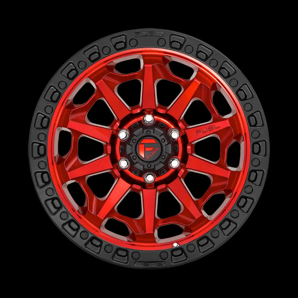 Felg D695 Covert Candy Red Black Bead Ring Fuel 18x9 Et-12 8x165.1