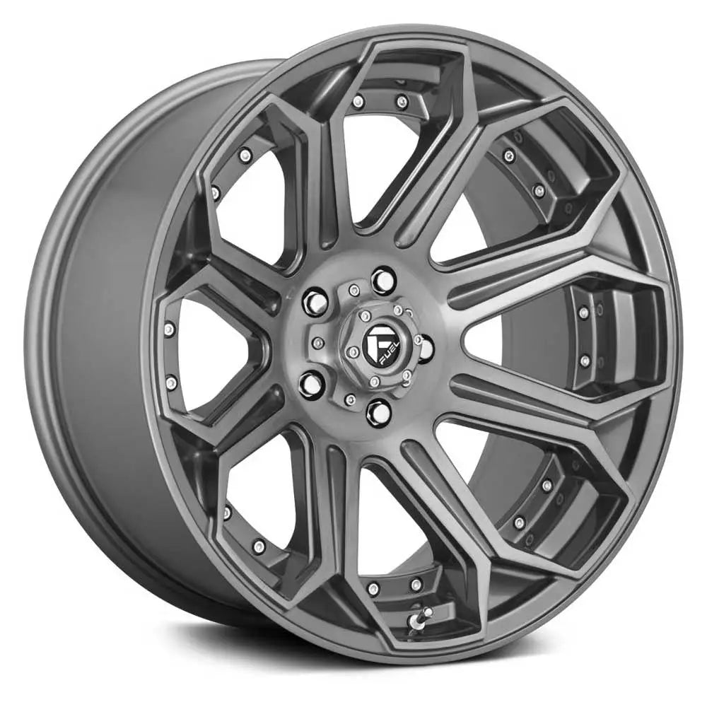 Felg D705 Siege Brushed Gun Metal Tinted Clear Fuel 22x12 Et-44 6x139.7 - 1