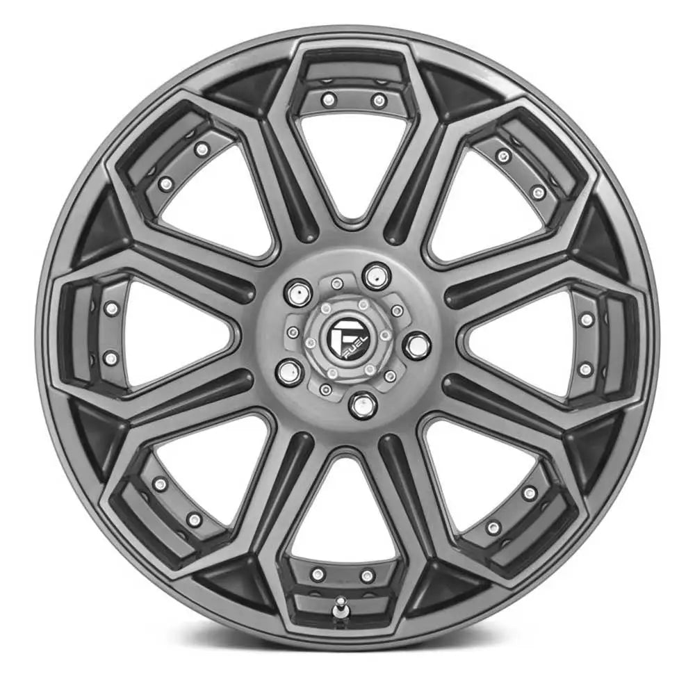 Felg D705 Siege Brushed Gun Metal Tinted Clear Fuel 22x12 Et-44 6x139.7 - 2