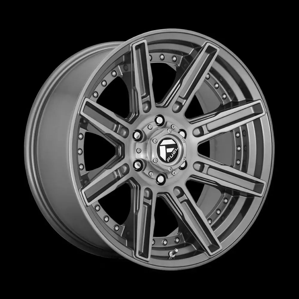 Felg D710 Rogue Platinum Brushed Gun Metal Tinted Clear Fuel 20x10 Et-18 6x135 - 1