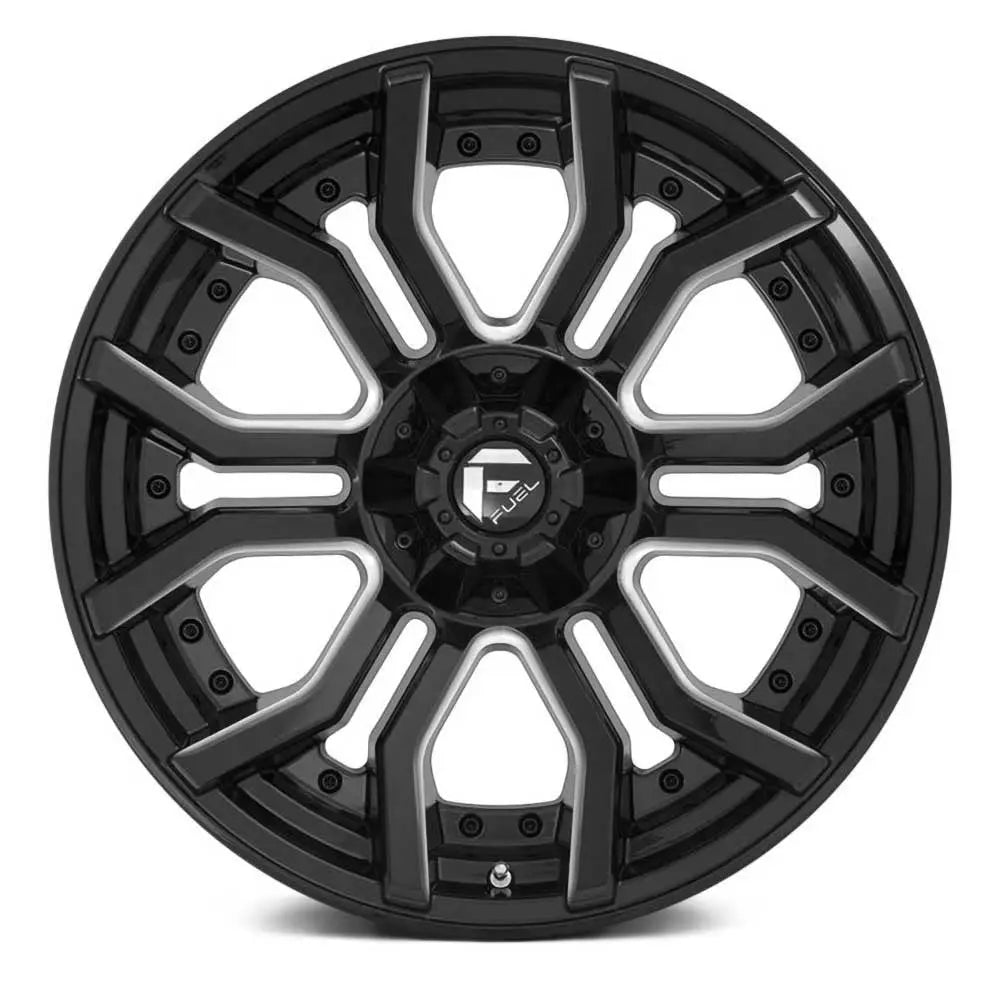 Felg D711 Rage Gloss Black Milled Fuel 20x9 Et1 5x127 / 5x139.7 - 2