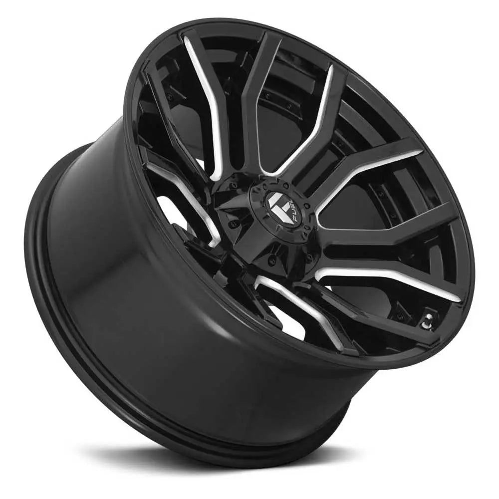 Felg D711 Rage Gloss Black Milled Fuel 20x9 Et1 5x127 / 5x139.7 - 3