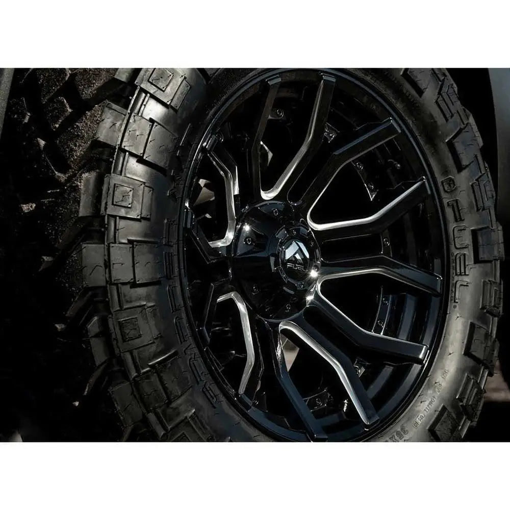 Felg D711 Rage Gloss Black Milled Fuel 20x9 Et1 6x139.7 / 6x135 - 2