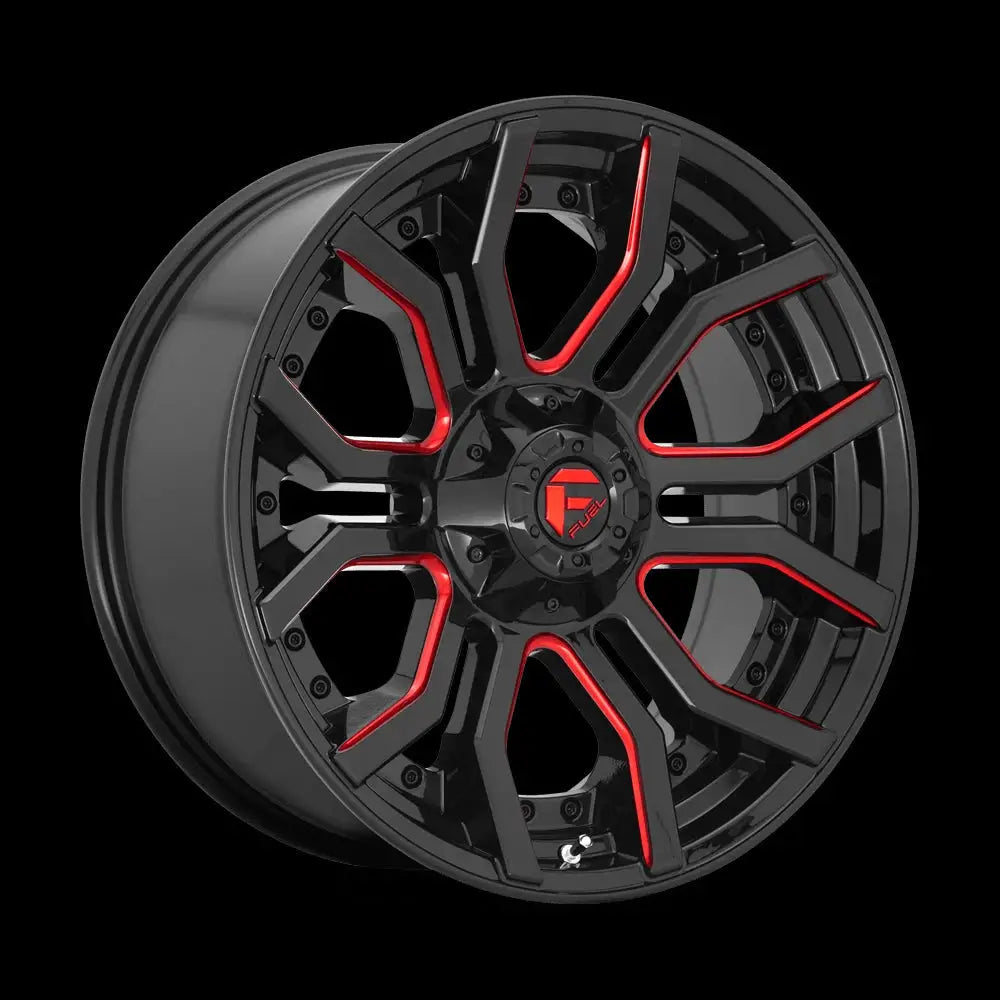 Felg D712 Rage Gloss Black Red Tinted Clear Fuel 20x9 Et1 6x139.7 / 6x135 - 1