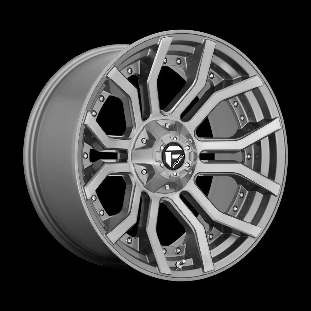 Felg D713 Rage Platinum Brushed Gun Metal Tinted Clear Fuel 20x10 Et-18 5x127 / 5x139.7 - 1