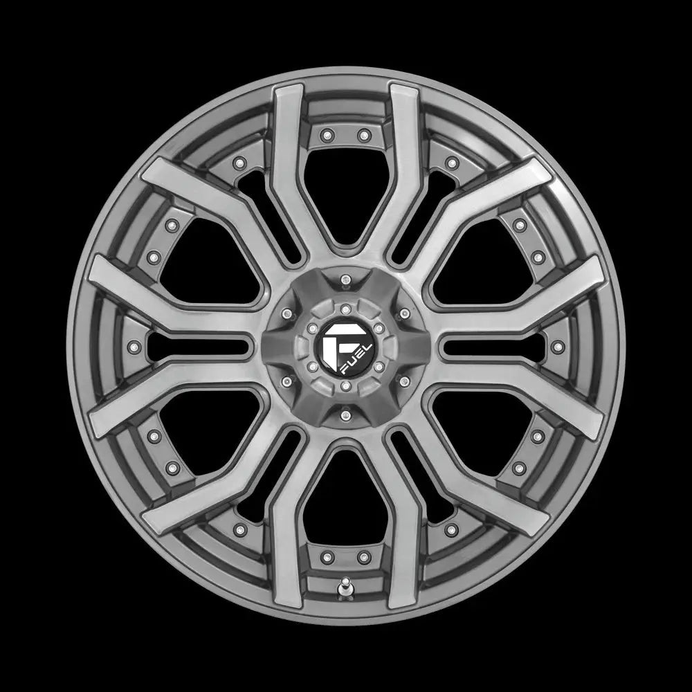 Felg D713 Rage Platinum Brushed Gun Metal Tinted Clear Fuel 20x10 Et-18 5x127 / 5x139.7 - 3