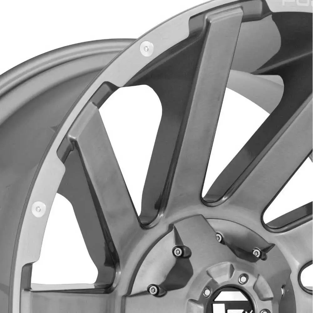 Felg D714 Contra Brushed Gun Metal/tinted Clear Fuel 22x10 Et-19 6x139.7 / 6x135 - 4