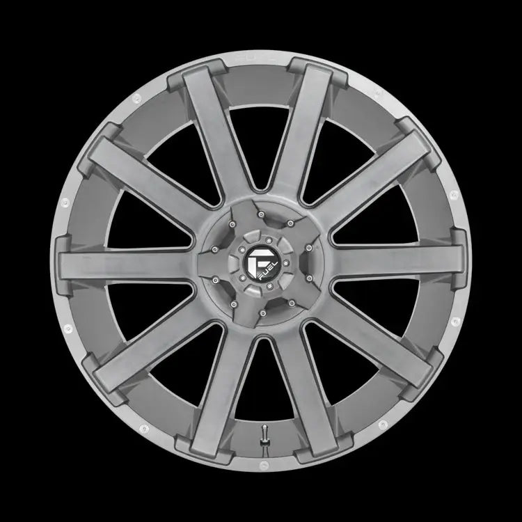 Felg D714 Contra Platinum Brushed Gun Metal Tinted Clear Fuel 20x10 Et-18 8x180 - 3