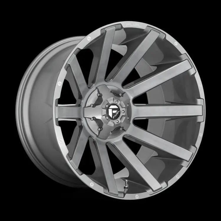 Felg D714 Contra Platinum Brushed Gun Metal Tinted Clear Fuel 20x10 Et-18 8x180 - 1