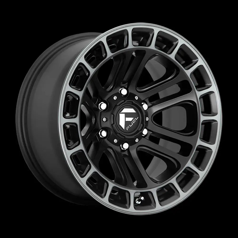 Felg D720 Heater Matte Black Double Dark Tint Machined Fuel 17x9 Et-12 6x139.7 - 1