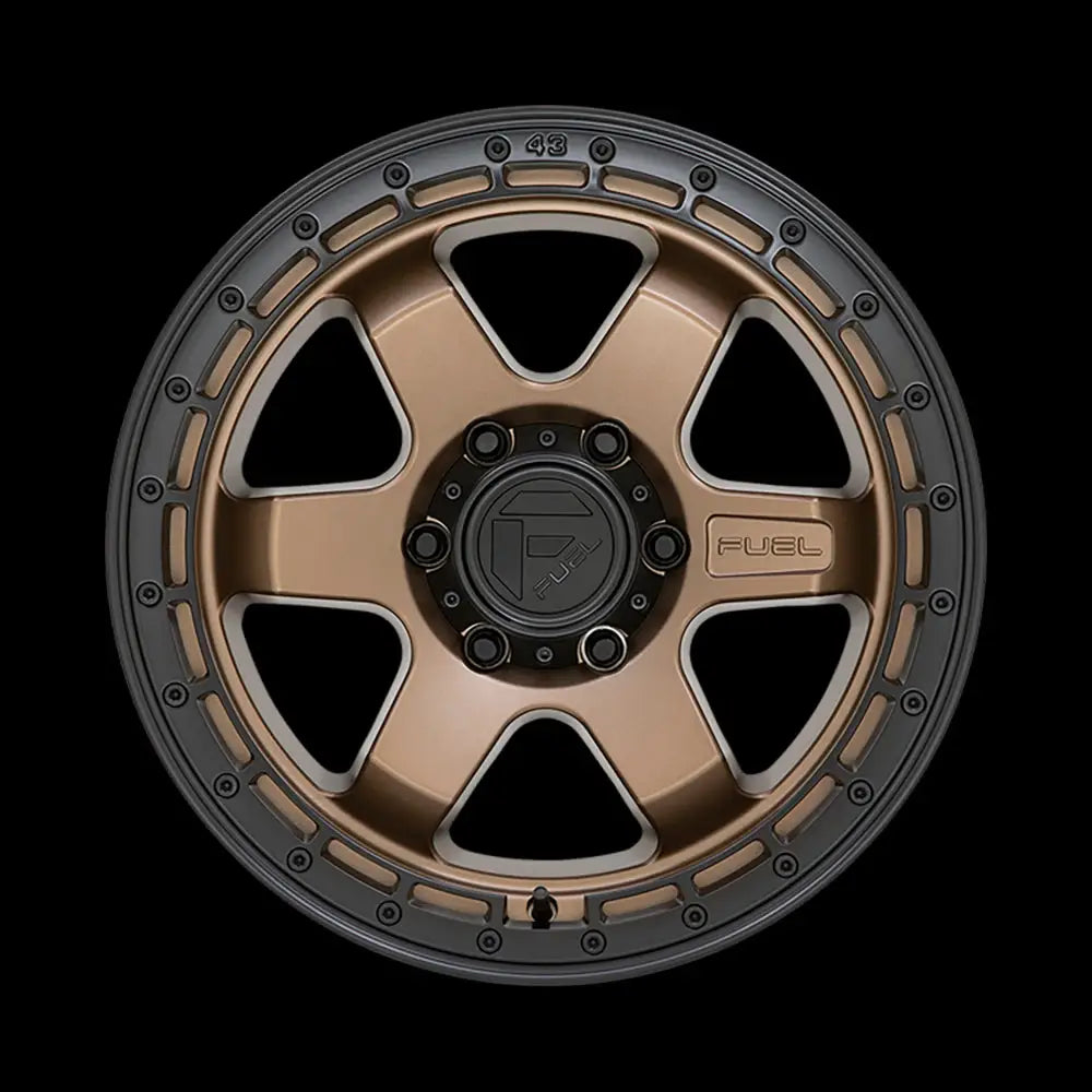 Felg D751 Block Matte Bronze W/ Black Ring Fuel 18x9 Et-12 6x139.7 - 3