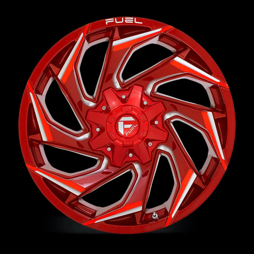 Felg D754 Reaction Candy Red Milled Fuel 20x10 Et-18 6x139.7 / 6x135 - 3