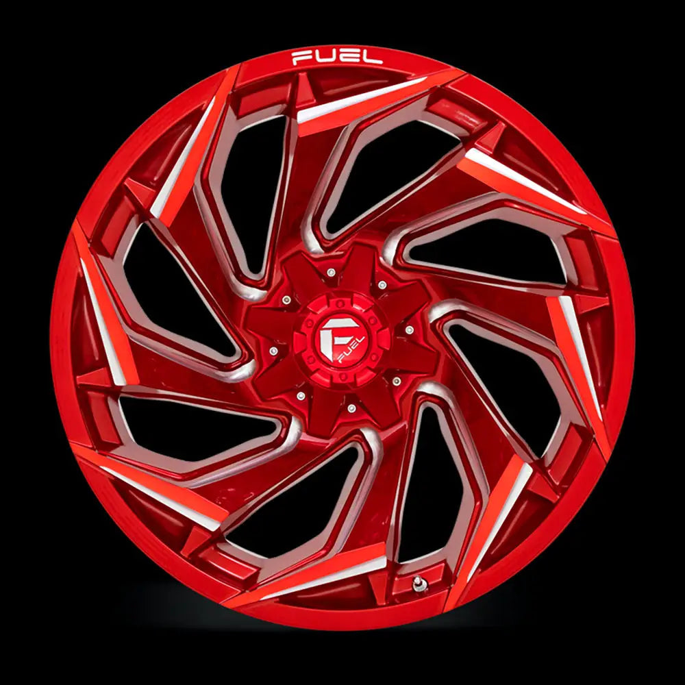 Felg D754 Reaction Candy Red Milled Fuel 22x10 Et-18 6x139.7 / 6x135 - 3