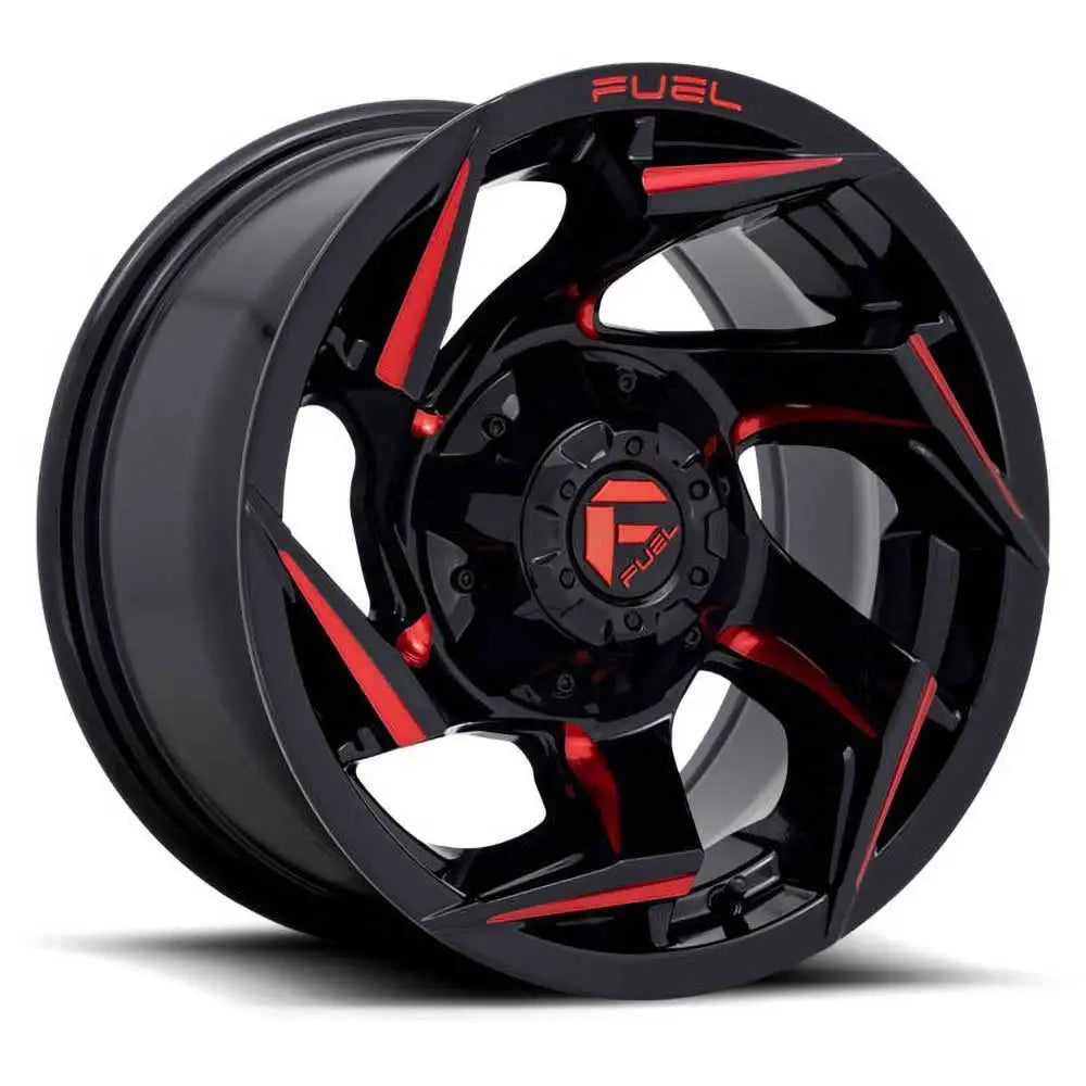 Felg D755 Reacion Gloss Black Milled/red Tint Fuel 20x9 Et20 5x127 / 5x114.3 - 1