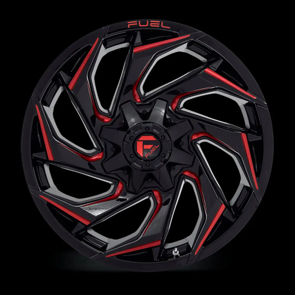 Felg D755 Reaction Gloss Black Milled W/ Red Tint Fuel 20x10 Et-18 6x139.7 / 6x135 - 3