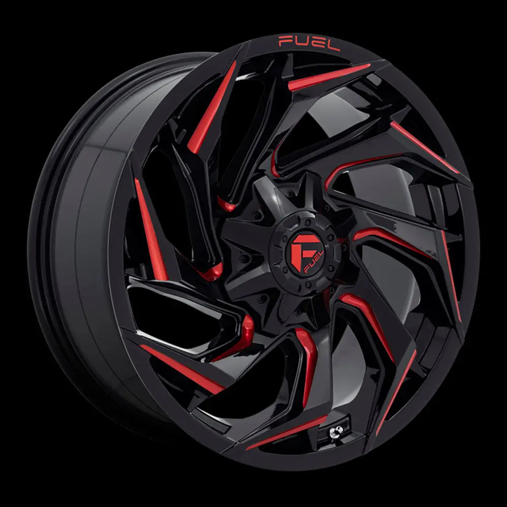 Felg D755 Reaction Gloss Black Milled W/ Red Tint Fuel 20x10 Et-18 6x139.7 / 6x135 - 1