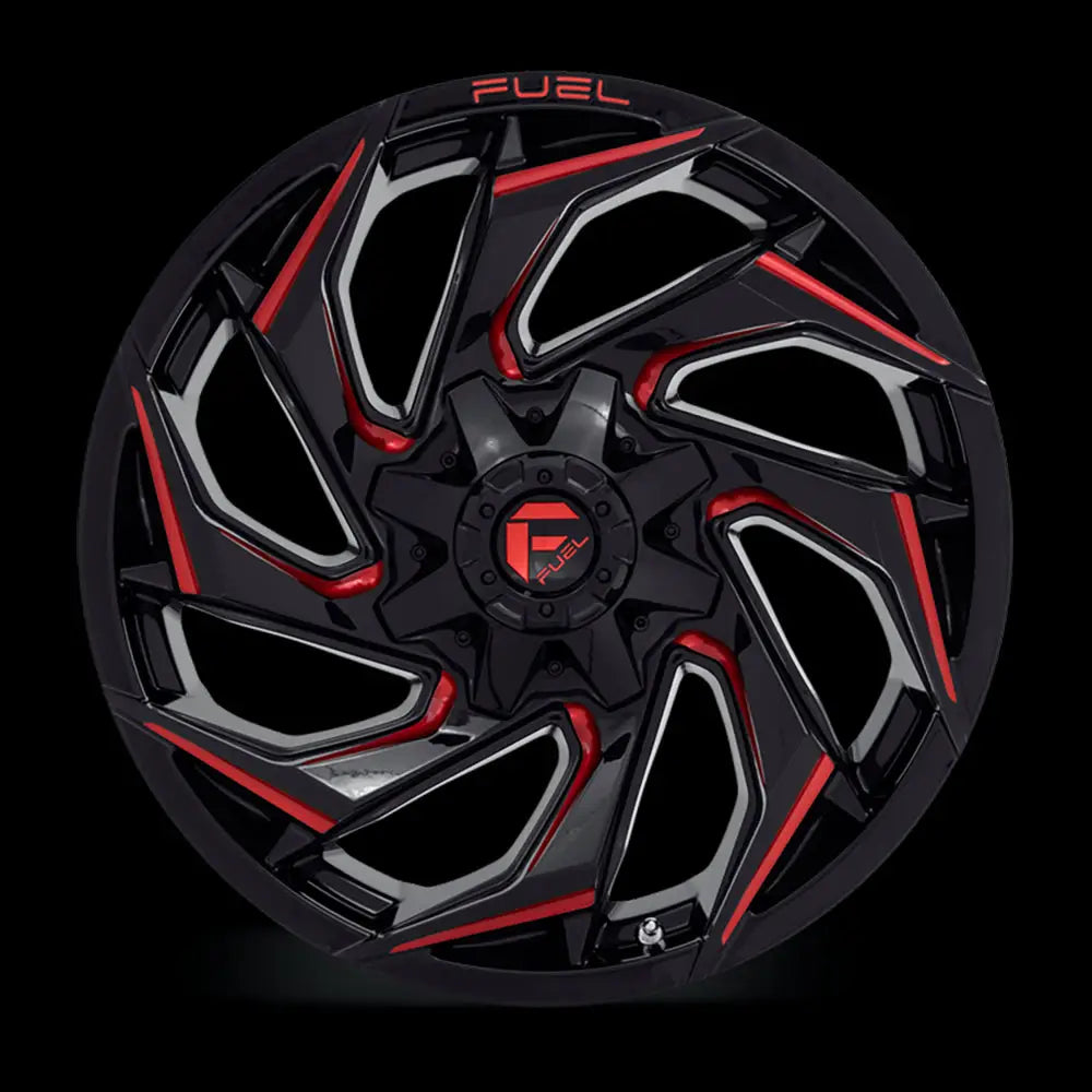 Felg D755 Reaction Gloss Black Milled W/ Red Tint Fuel 20x9 Et1 6x139.7 / 6x135 - 3