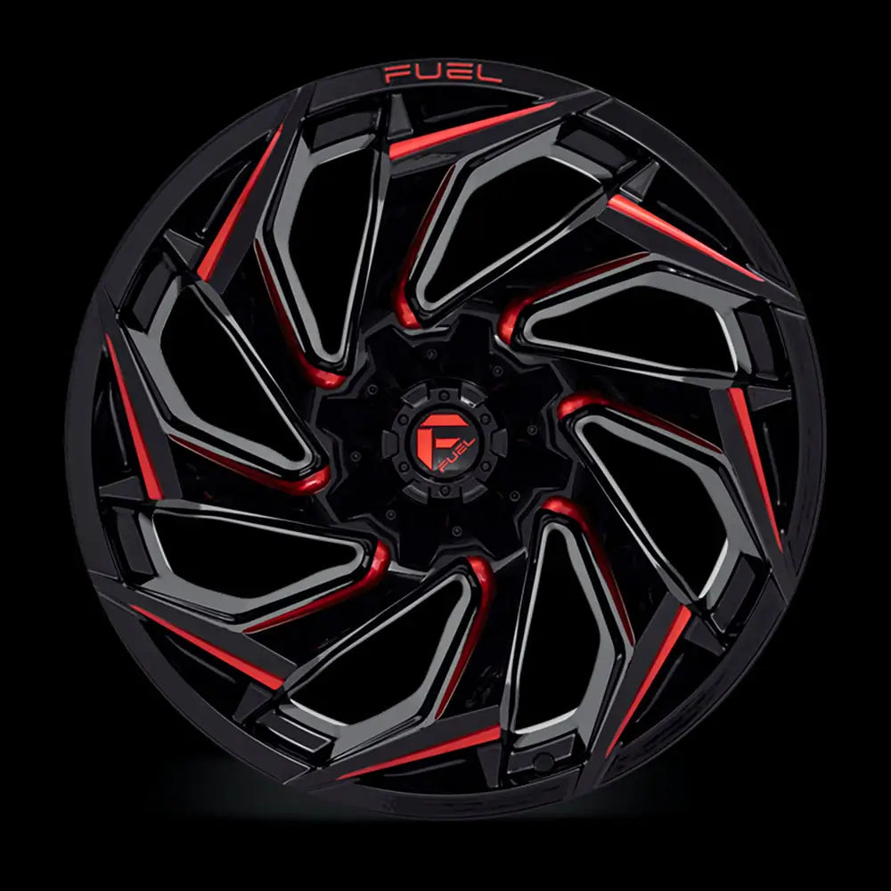 Felg D755 Reaction Gloss Black Milled W/ Red Tint Fuel 22x10 Et-18 6x139.7 / 6x135 - 3