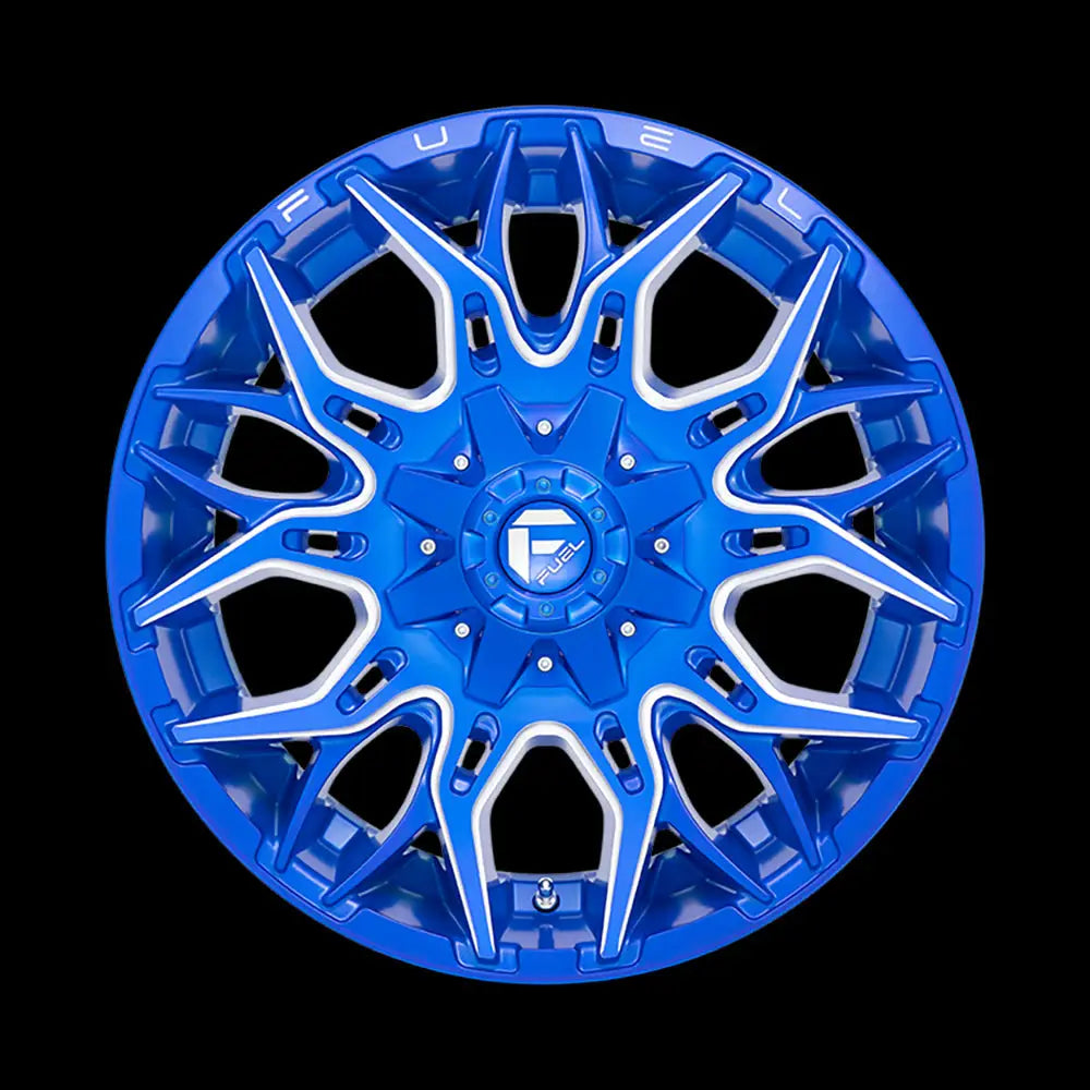 Felg D770 Twitch Anodized Blue Milled Fuel 20x10 Et-18 6x139.7 / 6x135 - 3