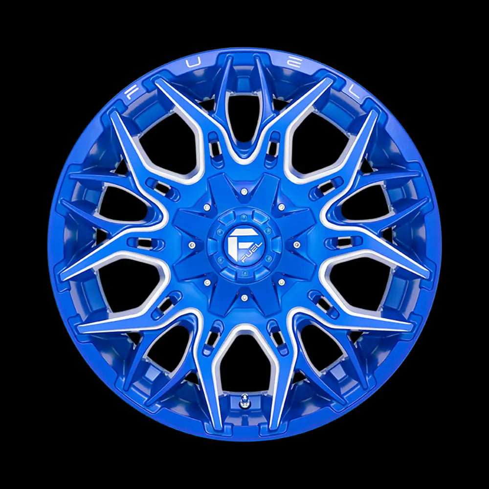 Felg D770 Twitch Anodized Blue Milled Fuel 20x10 Et-18 8x165.1 - 3