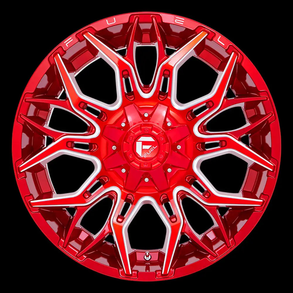 Felg D771 Twitch Candy Red Milled Fuel 22x10 Et-18 8x165.1