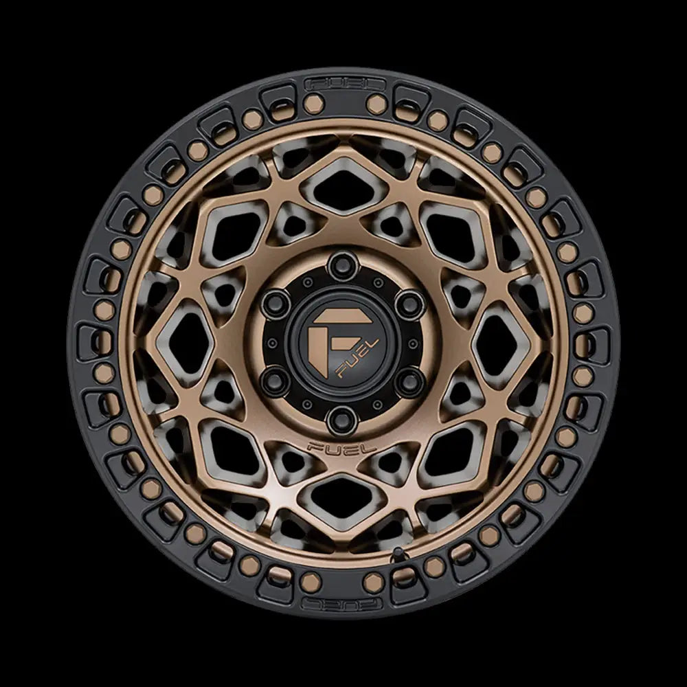 Felg D785 Unit Bronze W/ Matte Black Ring Fuel 17x9 Et-12 5x127 - 3