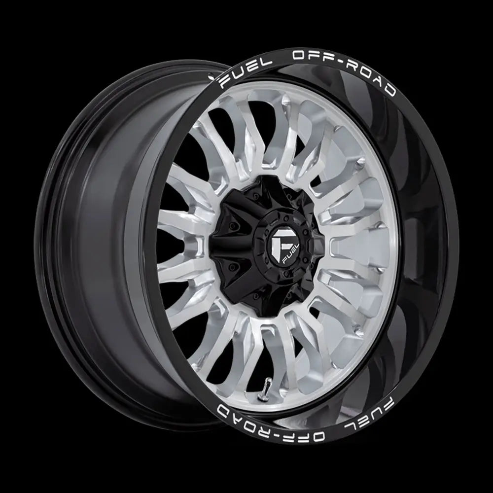 Felg D798 Arc Silver Brushed Face W/ Milled Black Lip Fuel 20x10 Et-18 6x139.7 / 6x135 - 1