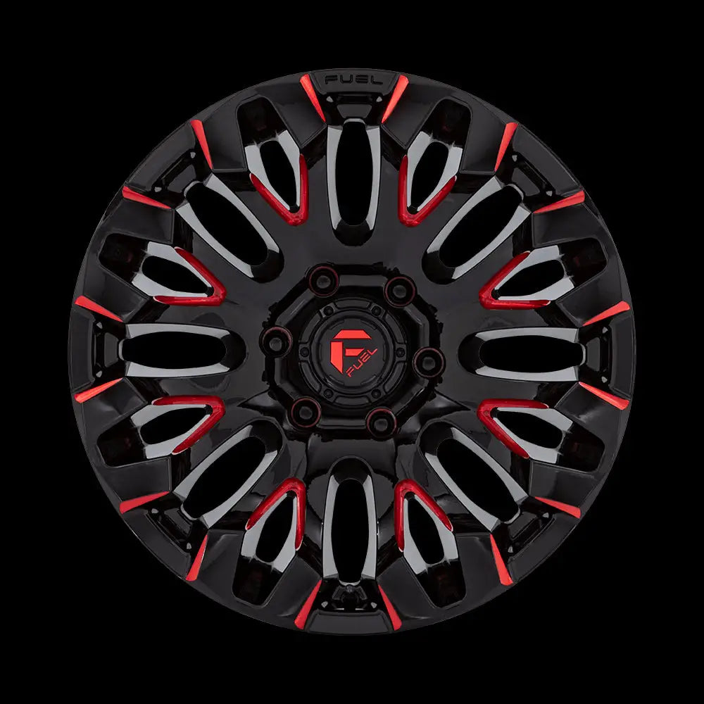 Felg D829 Quake Gloss Black Milled Red Tint Fuel 18x9 Et1 6x139.7 - 3