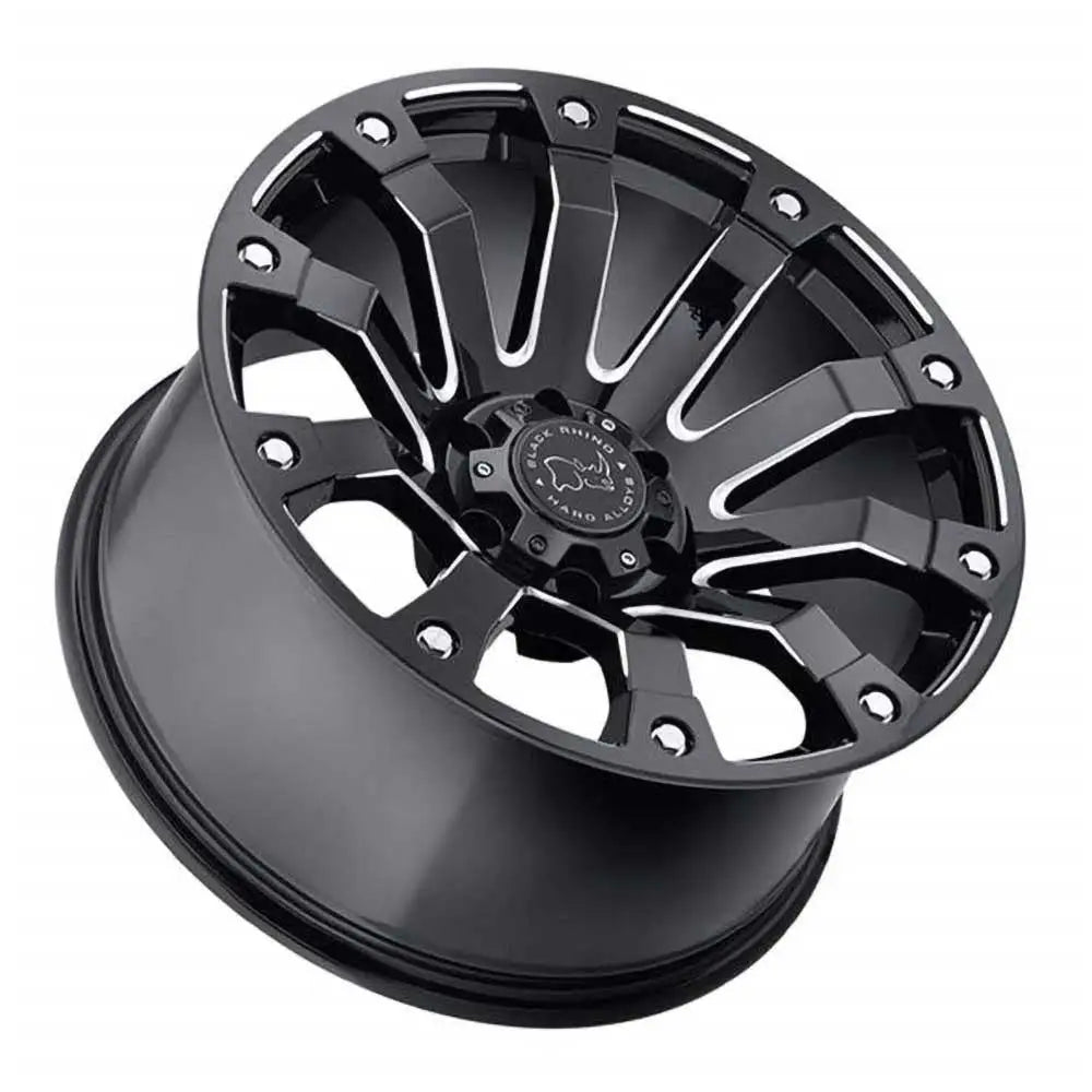 Felg Gloss Black Milled Selkirk Black Rhino 17x9 Et-12 5x127